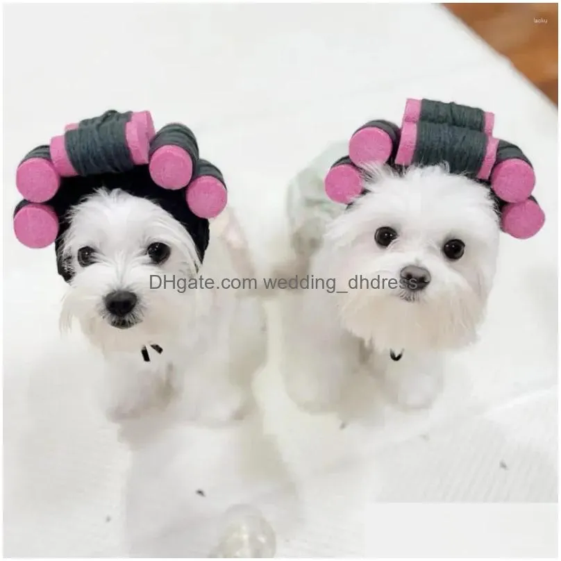 dog apparel pet hat adorable cat headgear soft lightweight party for cross-dressing fun cute cartoon design supply easy