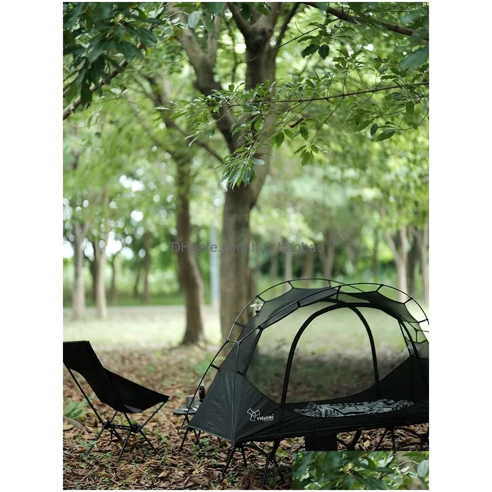 tents and shelters vidalido single person outdoor camping bed tent lightweight convenient net antimosquito portable aluminum alloy pole inner
