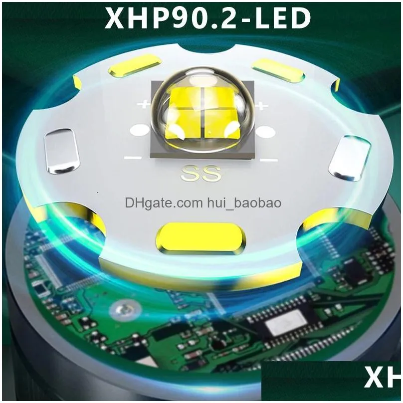 Headlamps 1000000Lm Led Headlamp Sensor X902 Headlight With Builtin Battery Flashlight Usb Rechargeable Head Lamp Torch Light Lanter Dhdi8