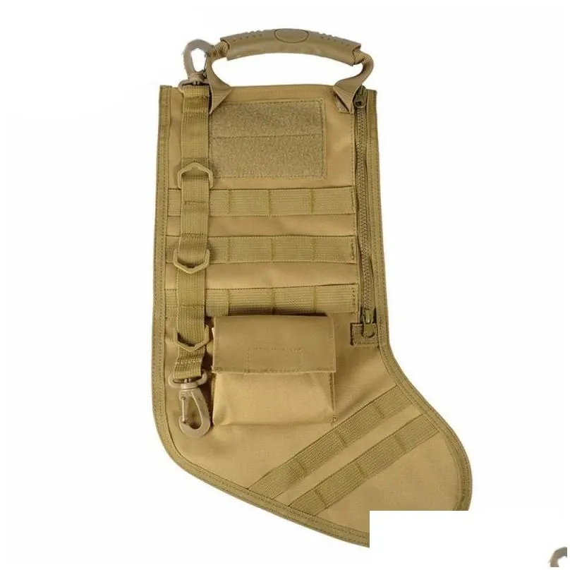 Christmas Decorations Hanging Tactical Molle Father Stocking Bag Dump Drop Pouch Storage Bags Military Hunting Magazine Xmas Deliver Dhthk