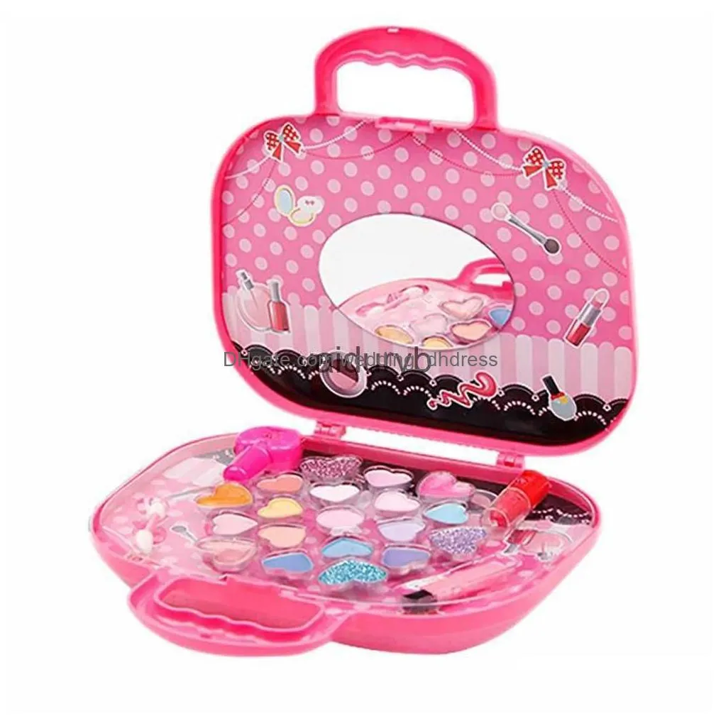 beauty fashion girl make up set toy princess girls simulation dressing table makeup party performances box gifts for girls