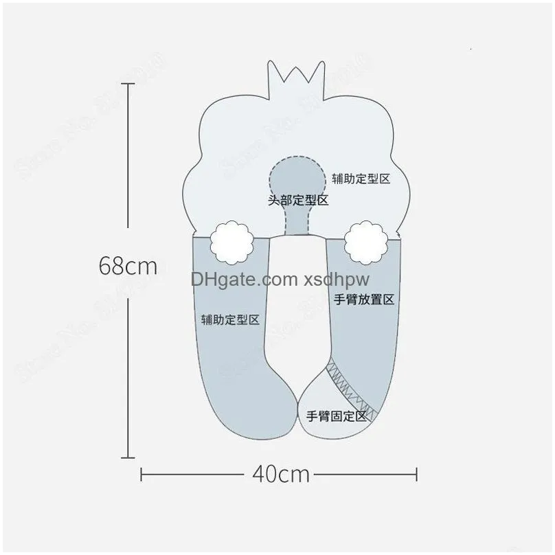 pillows baby shaping pillows born cartoon soothing pillow infant side sleeping backrest support cushion crib bed 230309
