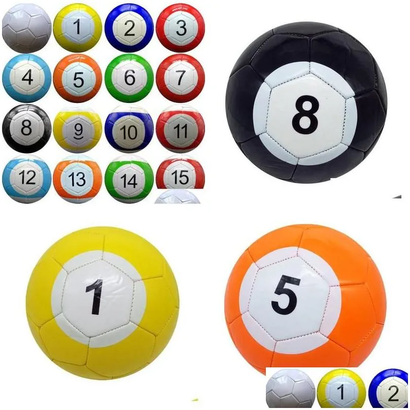 Party Favor 3 7 Inch Inflatable Snook Soccer Ball 16 Pieces Billiard Snooker Football For Snookball Outdoor Game Gift Dh9470 Drop Deli