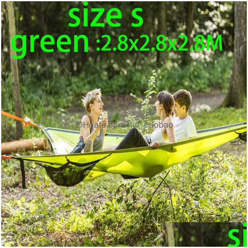 camp furniture vilead portable triangle hammock 4mx4mx4m supplies multi person aerial mat convenient outdoor camping sleep hanging bed garden