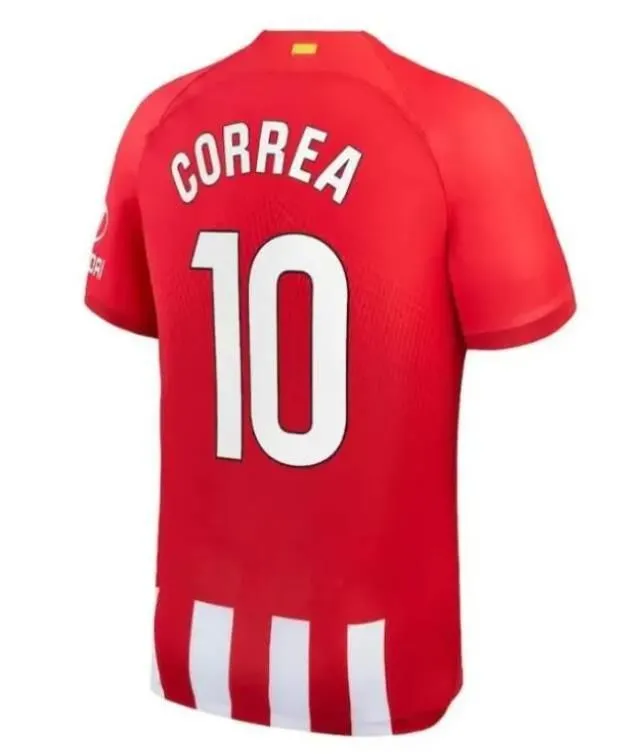 2023 2024MEMPHIS soccer jerseys home away M. LLORENTE Correa camiseta football shirts men kids GRIEZMANN R. CARRASCO DE PAUL Atletico MadridS 120th