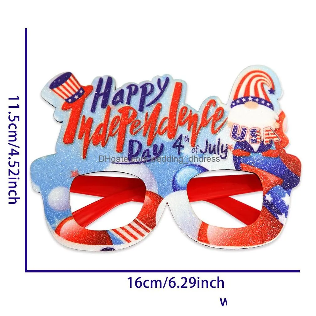  american independence day party glasses july 4th national day party decoration accessories usa stars and stripes glasses frames