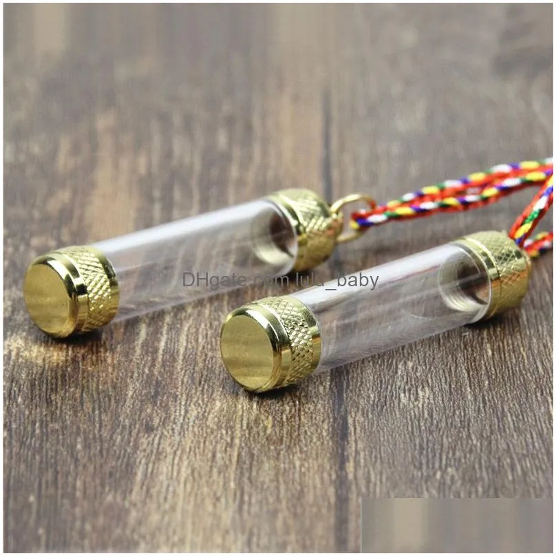 vintage transparent tube lockets pendants necklace openable waterproof cylinder skin oil perfume bottles memorial keepsake pill jewelry 4