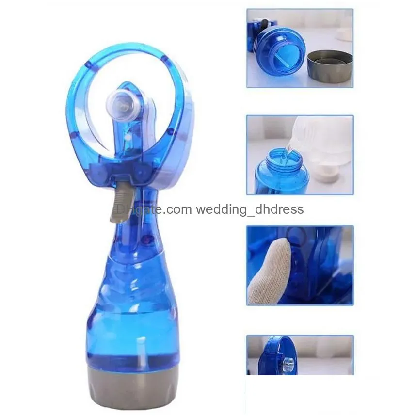 handheld portable fan with water spray bottle mini fan for office handheld spray fan party favor cpa5715 n0529