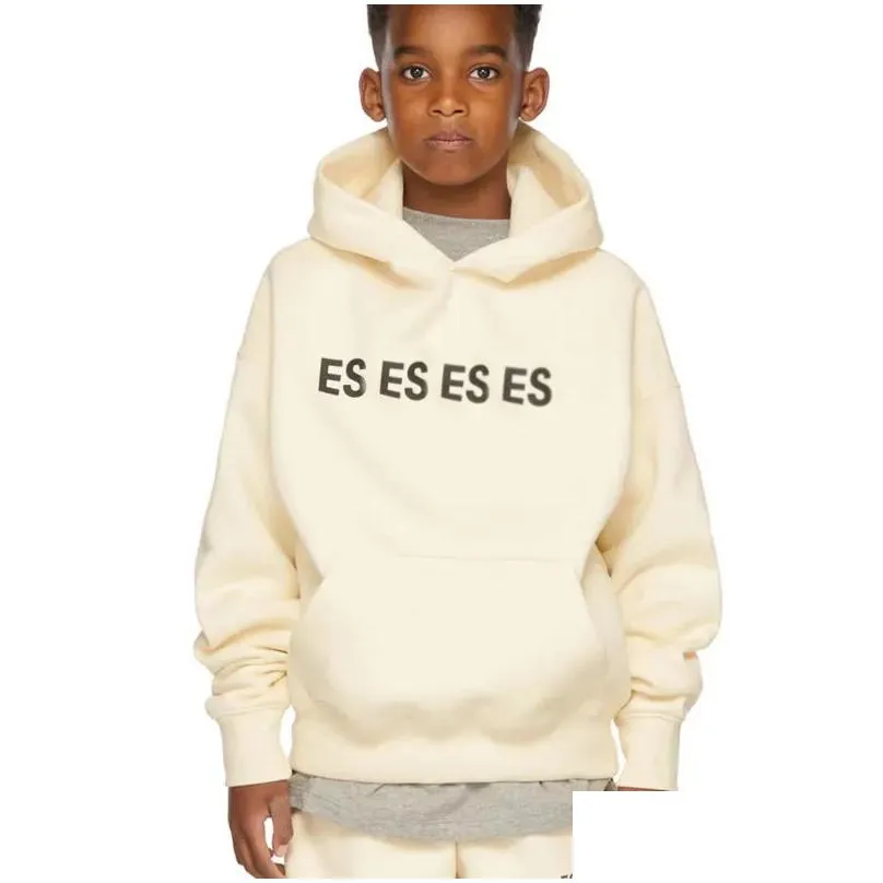 Boys Girls Hoodies Kids Sweatshirts Letter Printed Streetwear Loose Fashion Children Casual Sweatshirt Baby Clothing Hiphop Pullover 5