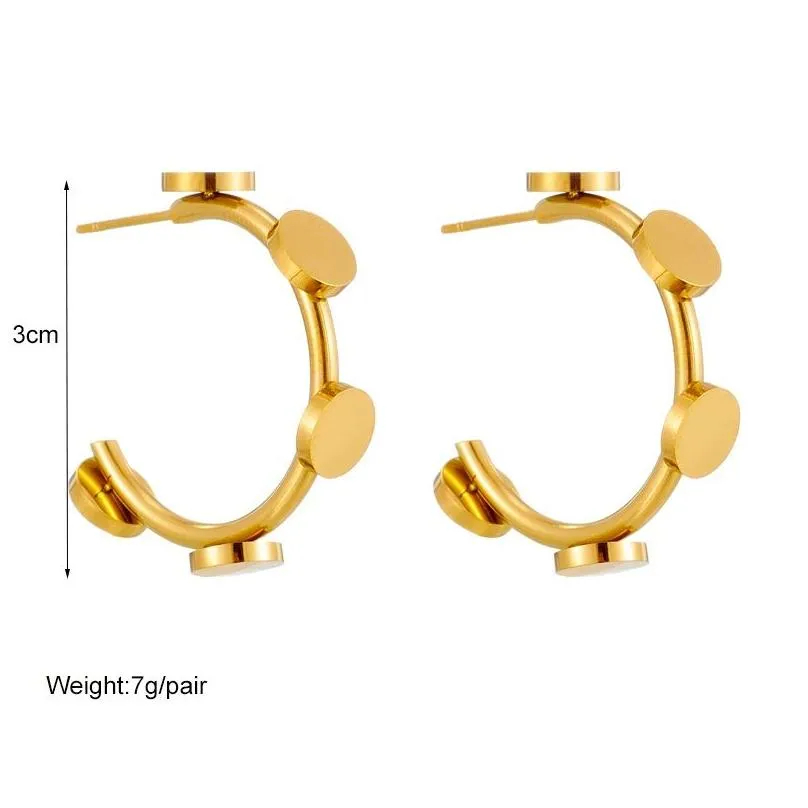 Dangle & Chandelier 14K Gold Heart Lock Hoop Earrings For Women High Quality Golden Girls Ear Jewelry Party Wedding Drop Delivery Dhsqr