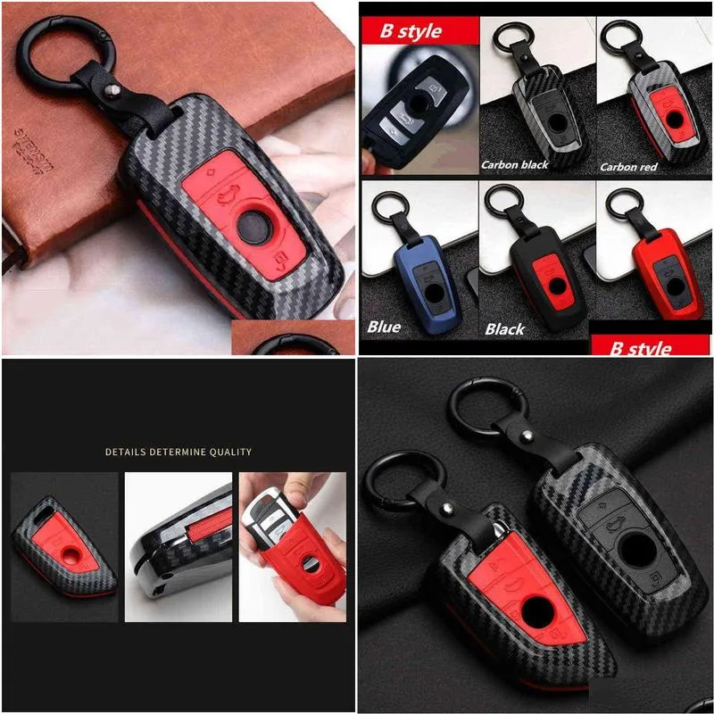 Car Key Fashion Abs Bon Fiber Remote Case Er For 1 2 3 4 5 6 7 Series X1 X3 X4 X5 X6 F30 F34 F10 F07 F20 G30 F15 F16 0919 Drop Deliv Dhqfu