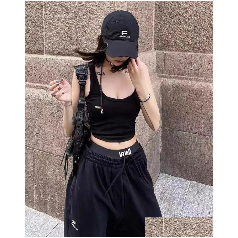 Men`S Pants Original Bale Tags Embroidered Loose Fit Casual Men Straight Mens Trousers Drop Delivery Apparel Clothing Dhkxz