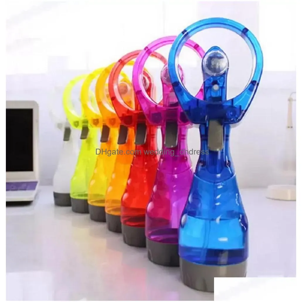 handheld portable fan with water spray bottle mini fan for office handheld spray fan party favor cpa5715 n0529