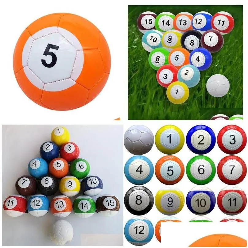Party Favor 3 7 Inch Inflatable Snook Soccer Ball 16 Pieces Billiard Snooker Football For Snookball Outdoor Game Gift Dh9470 Drop Deli