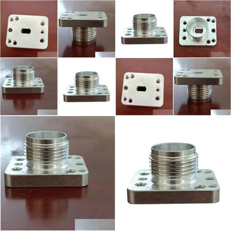 Small Processing Machinery Parts Hinery Partsfactory Direct Sales Precision Manufacturing Aluminum Square Connection Sleeve Drop De Dhhcb