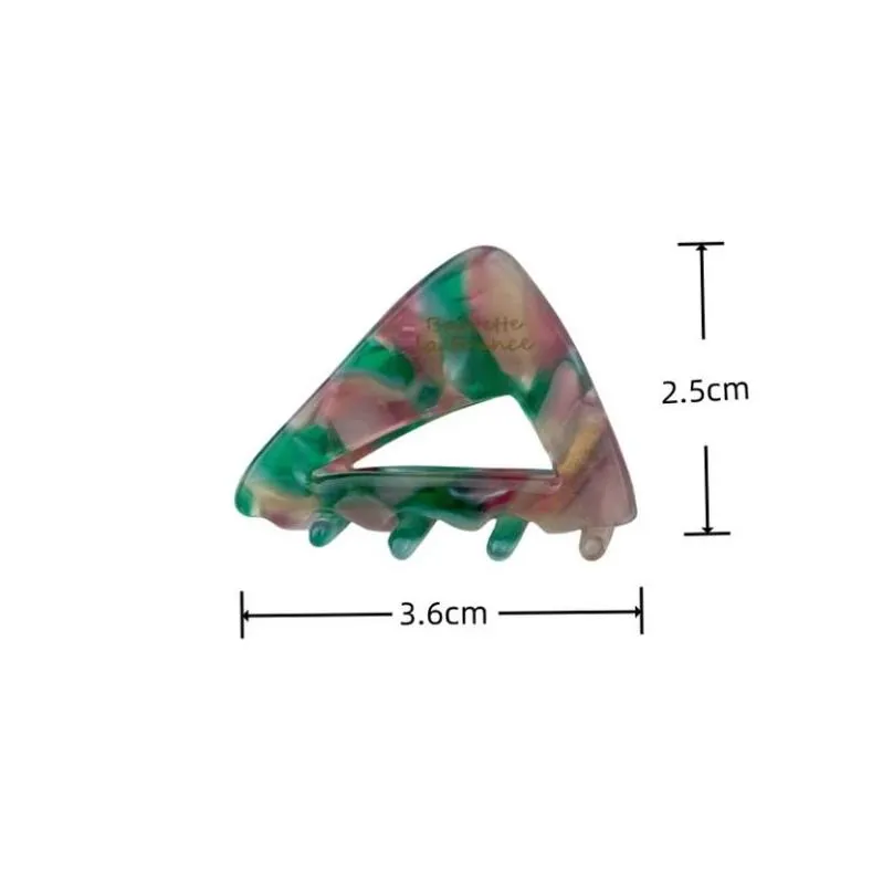 Clamps Fashion Hair Clips For Women Elegant Small Acetate Claw Colorf Marble Pattern Girls Accessories Clip New Drop Delivery Jewelry Dhgpn