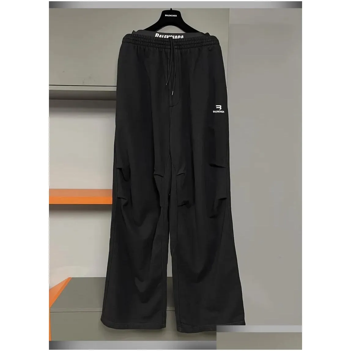 Men`S Pants Original Bale Tags Embroidered Loose Fit Casual Men Straight Mens Trousers Drop Delivery Apparel Clothing Dhkxz