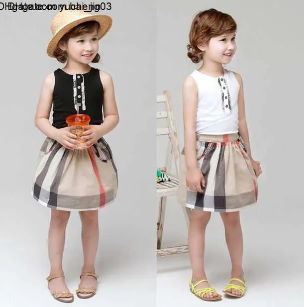 Girls Dress Summer Valentine`s Day Round neck tie Top A-line Princess skirts Baby Girl Dresses Kids Designer Clothes