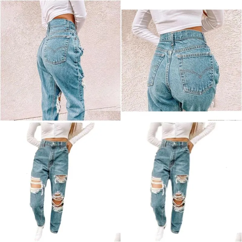 Women`S Jeans Selling Womens Died Fashionable Casual Denim Pants For Drop Delivery Apparel Clothing Dhoij