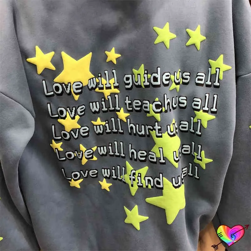 Foam Print CPFM Hoodie Men Women High Quality Allover Star Galactic Cactus Plant Flea Market Hoodie Fleece Kid Cudi Sweatshirts