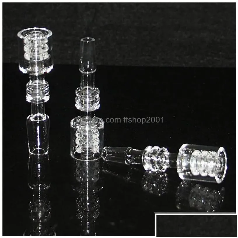 smoking pipes hookahs 10mm 14mm male diamond knot quartz nail for nectar dab st tube drip tips glass oil burner pipe ash catchers dr