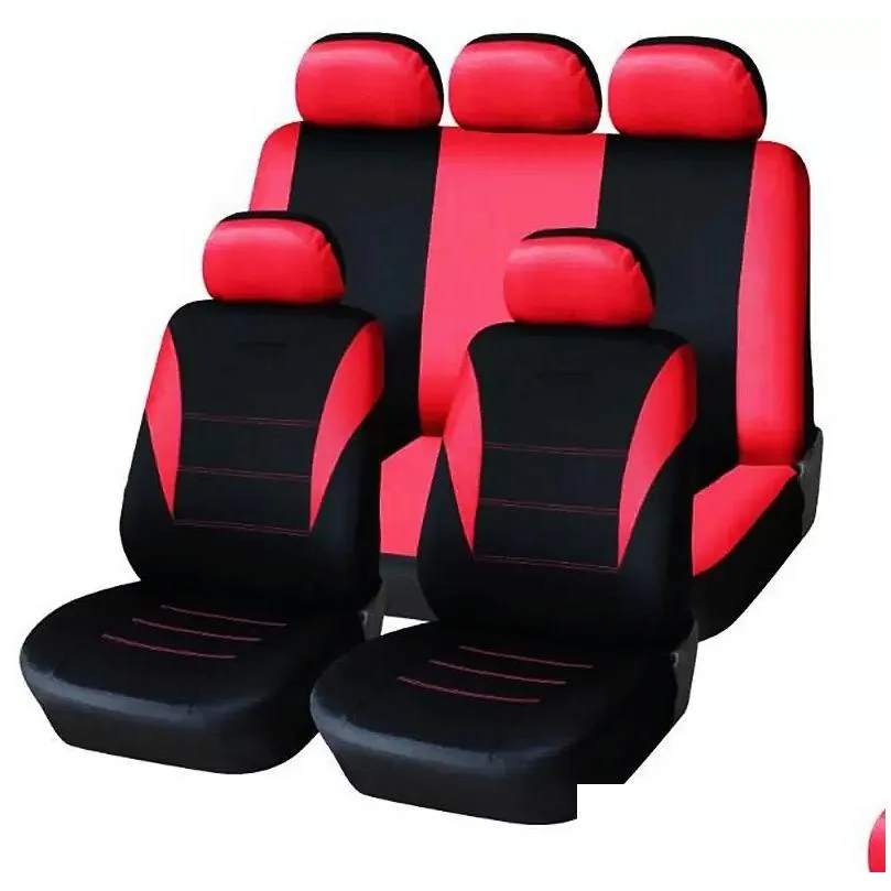 Car Seat Covers Er 9Pcs Fl Ers Fittings Sedans Interior Cars Accessories Suitable For Care Protector F011439323 Drop Delivery Mobile Otxwc