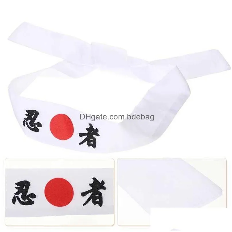  1pcs japanese headband hairband sushi chef costume headwear kitchen cooking sports cosplay