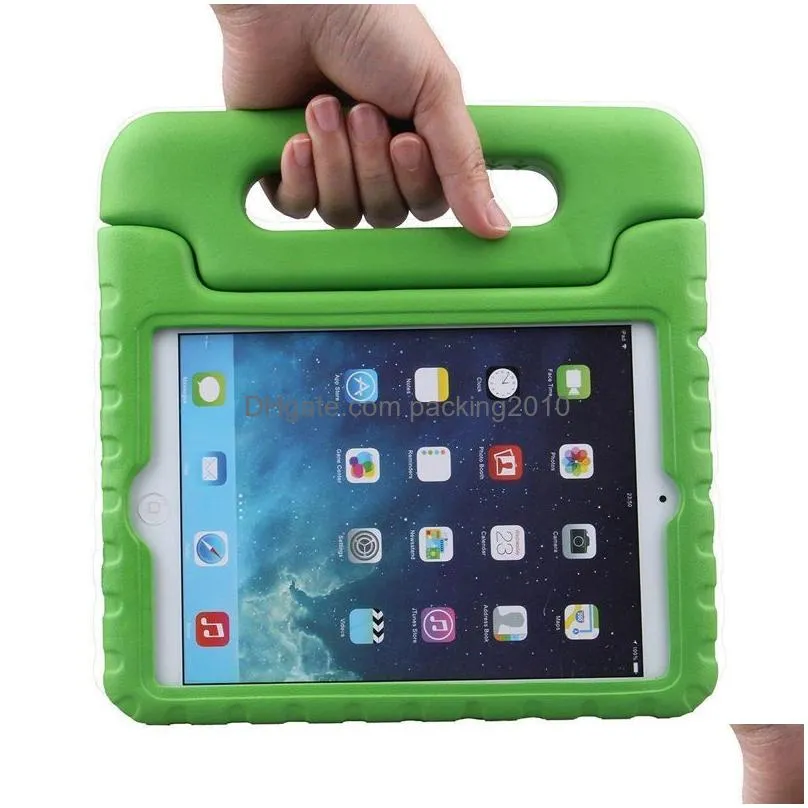 Tablet Pc Cases & Bags Kids Children Handle Stand Eva Foam Soft Shockproof Sile Case For Mini 2 3 4 Air Pro12.9 Pro11 Hd8 Kindfire Bac Dhumo