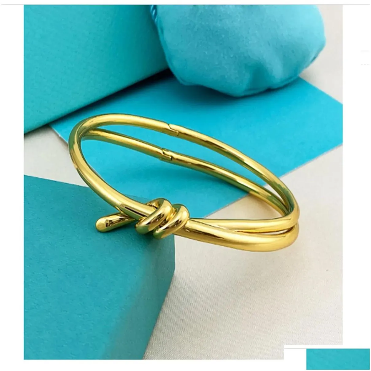 Knot bracelet Titanium steel rose Gold non fade bow knot bracelet light luxury net red knot rope bracelet for children