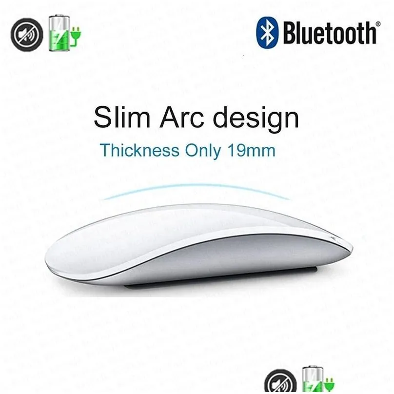 Mice For Wireless Bluetooth Touch Magic Mouse Pro Laptop Tablet PC Gaming Ergonomico 231117