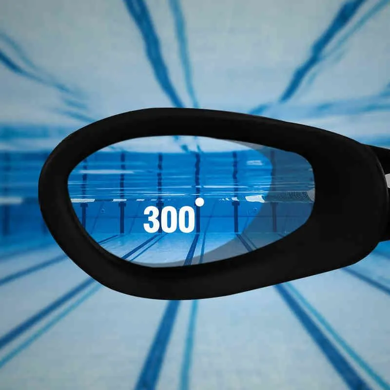 Myopia Swimming Goggles -1.0~-9.0 Waterproof Anti Fog Swim Glasses Eyewear Unisex Adjustable Silicone Swimming Goggle Glasses Y220428