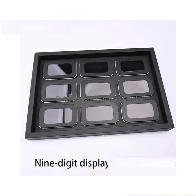 Jewelry Boxes New Arrival Display Box For Gemstone Of Leather Diamond Square Clear Plastic Loose Stone Gem Drop Delivery Dhamf