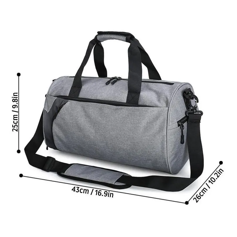 Outdoor Bags Sports Gym Bag Travel Duffel With Wet Pocket And Shoes Compartment Weekender For Men Women Waterproof Drop Delivery Dhg7V