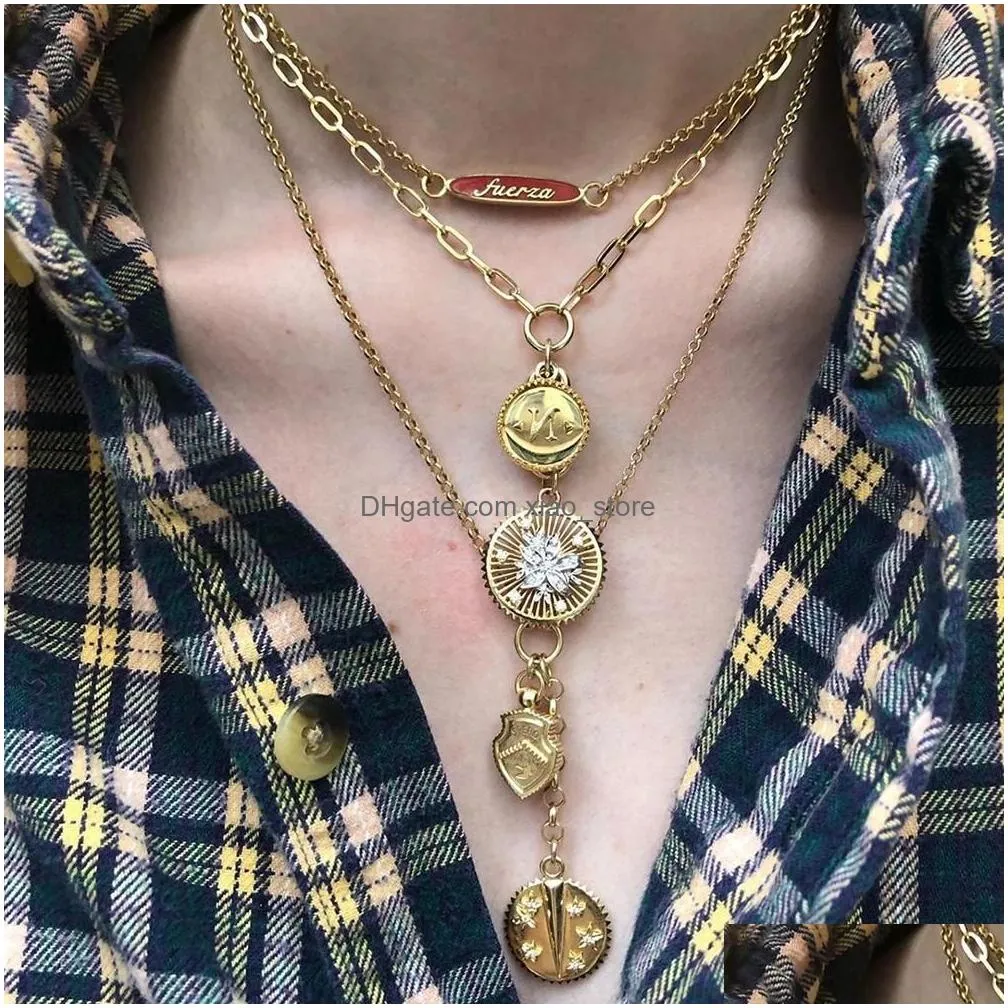 necklaces short necklace exquisite fashion irregular gift fashion heart metal lock yin yang evil eye shell pendant charm necklace