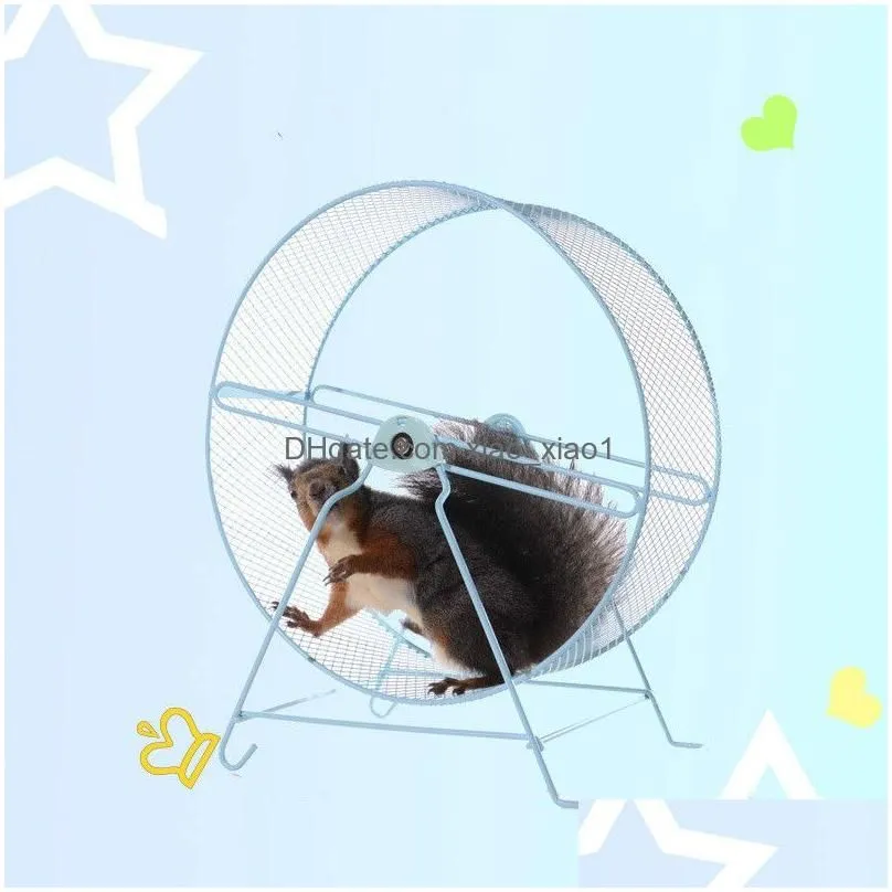 Small Animal Supplies Metal Silent Running Wheel 25Cm32Cm Hamster Hedgehog Squirrel And Other Pet Wheels Can Be Used In Cages 230816