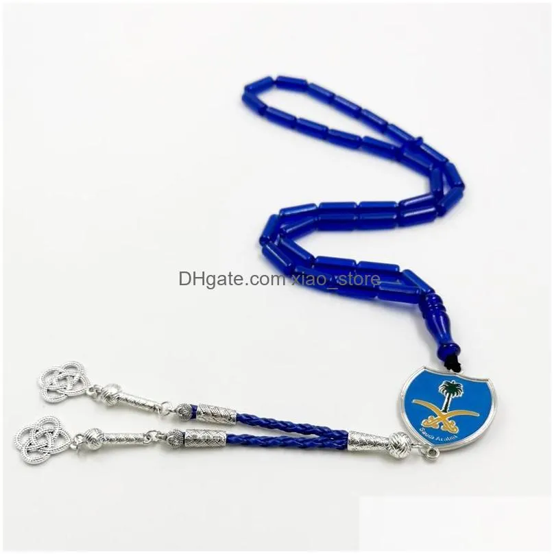 bracelets saudi arabia tasbih men blue prayer beads muslim accessories misbaha islamic rosary 33 beads bracelets eid gift