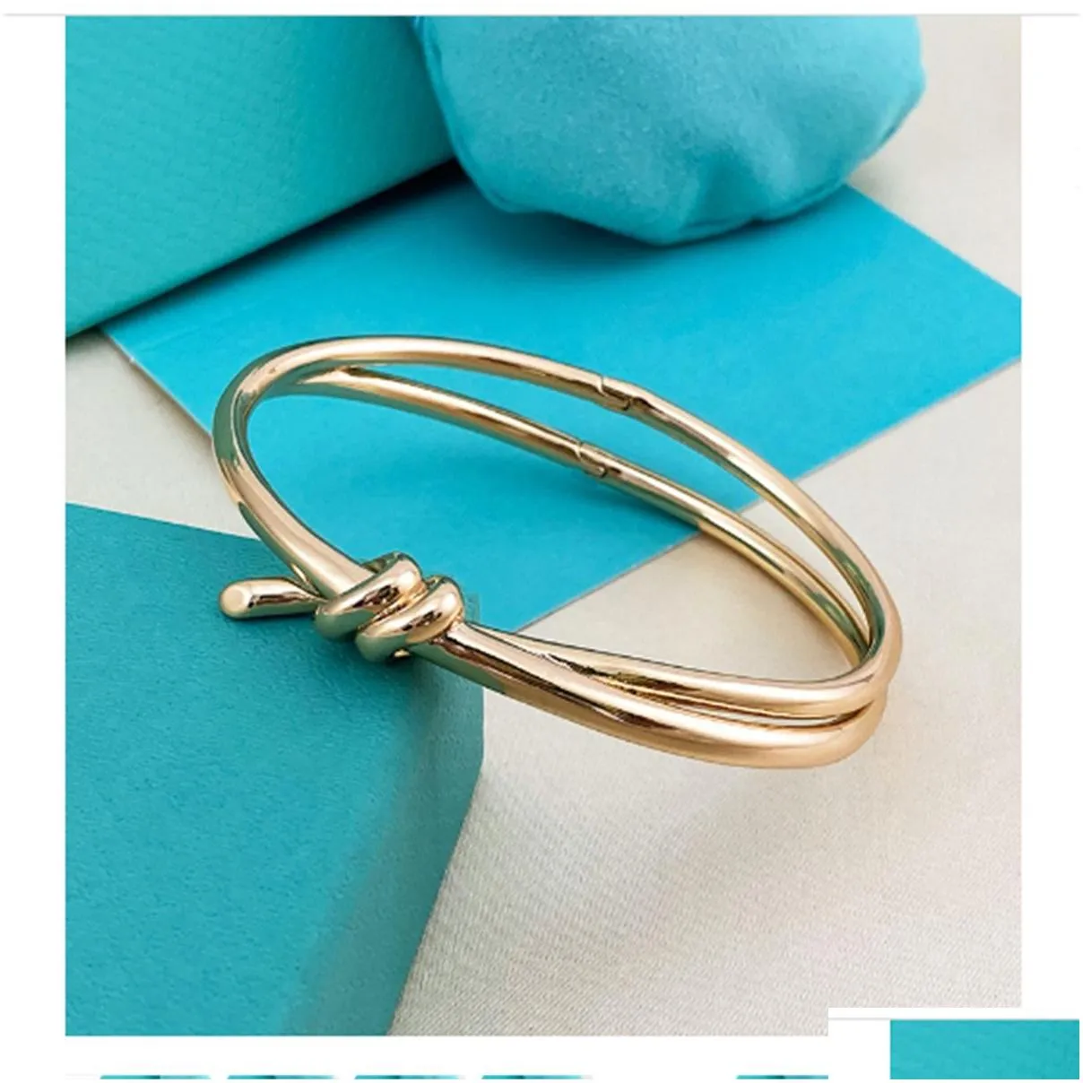 Knot bracelet Titanium steel rose Gold non fade bow knot bracelet light luxury net red knot rope bracelet for children