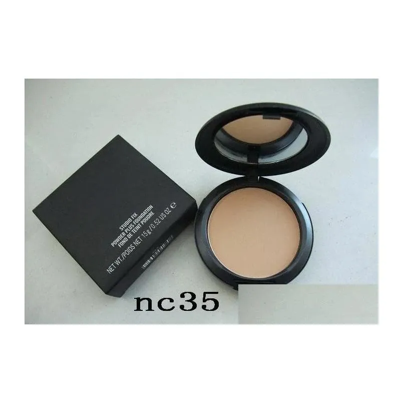 Makeup NC NW Colors Pressed Face Powder with Puff 15g Womens Beauty Brand Cosmetics Powders Foundation