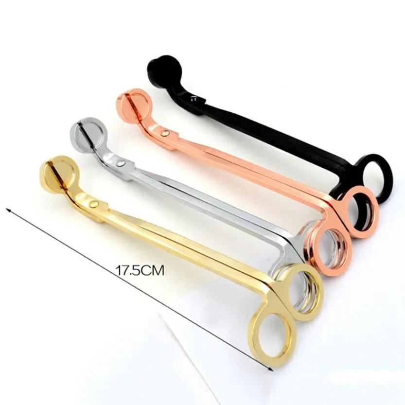18*6CM Stainless Steel Candle Wick Trimmer Oil Lamp Trim scissor tijera tesoura Cutter Snuffer Tool Hook Clipper Candle extinguisher
