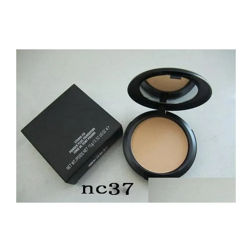 Makeup NC NW Colors Pressed Face Powder with Puff 15g Womens Beauty Brand Cosmetics Powders Foundation