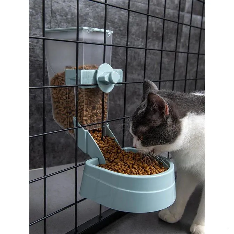 Small Animal Supplies Automatic Pet Feeder Hanging Drinking Fountain Large Capacity Cats Puppy Rabbit Feeding Bowl Water Drinker Pets