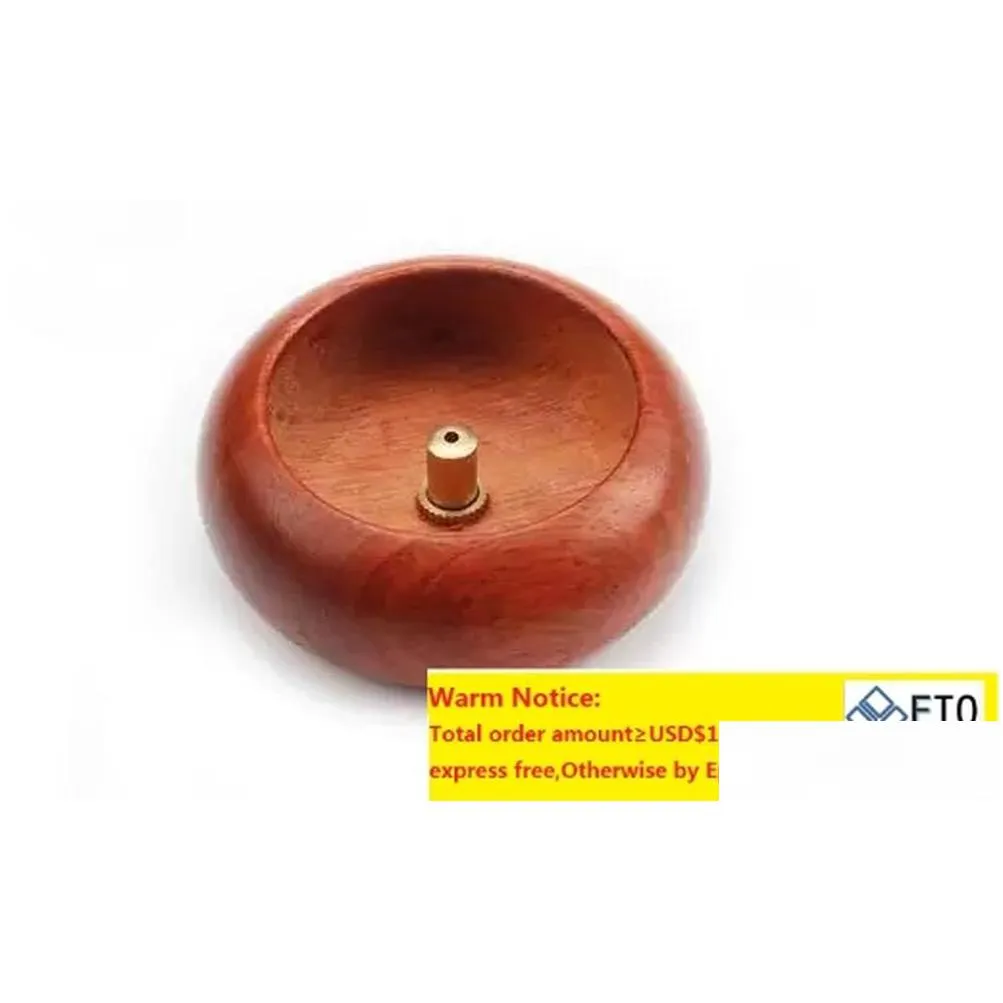 Other Home & Garden Mini Round Wooden Incense Stick Buddhist Articles Bowl Type Holder Drop Delivery Dhb5E