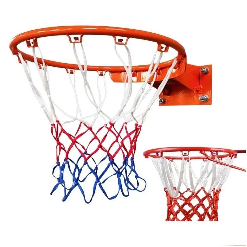 Balls High Quality Durable Standard Size Nylon Thread Sports Basketball Hoop Mesh Net Backboard Rim Ball Pum 2207068357110 Drop Delive Dhafw