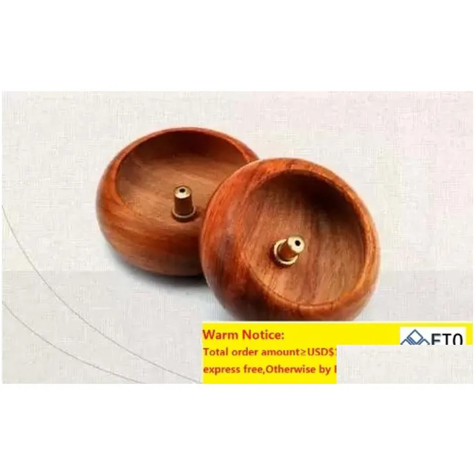 Other Home & Garden Mini Round Wooden Incense Stick Buddhist Articles Bowl Type Holder Drop Delivery Dhgdl