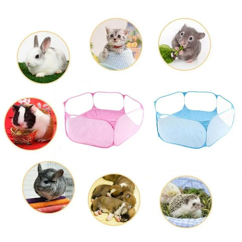 Small Animal Supplies Portable Pet Cat Dog Cage Tent Playpen Folding Fence For Hamster Hedgehog Animals Breathable Puppy Rabbit Guinea Pig