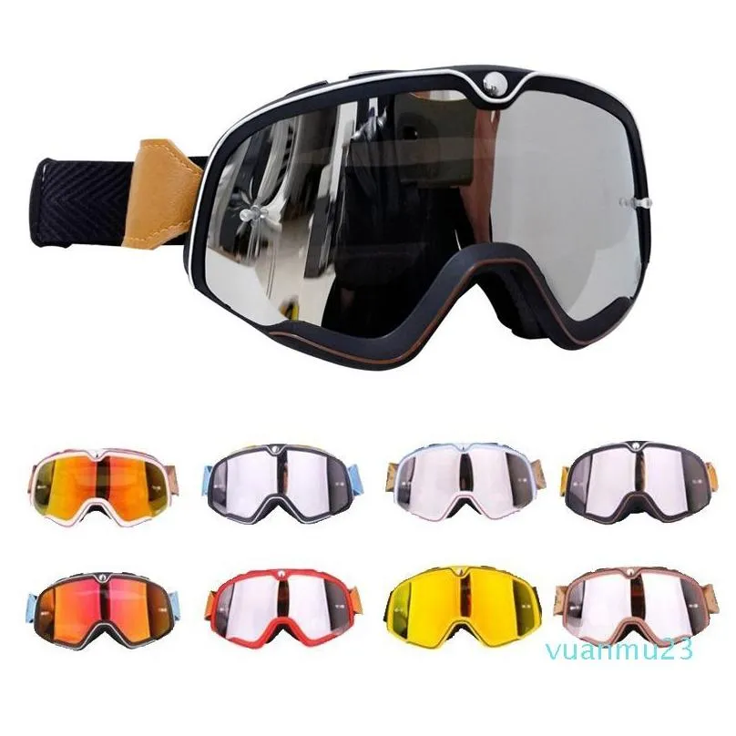 2023Retro Motocross Goggles MX Off Road Dirt Bike Motorcycle Helmets Goggles Ski Moto Glasses ATV for Motocross Glasses