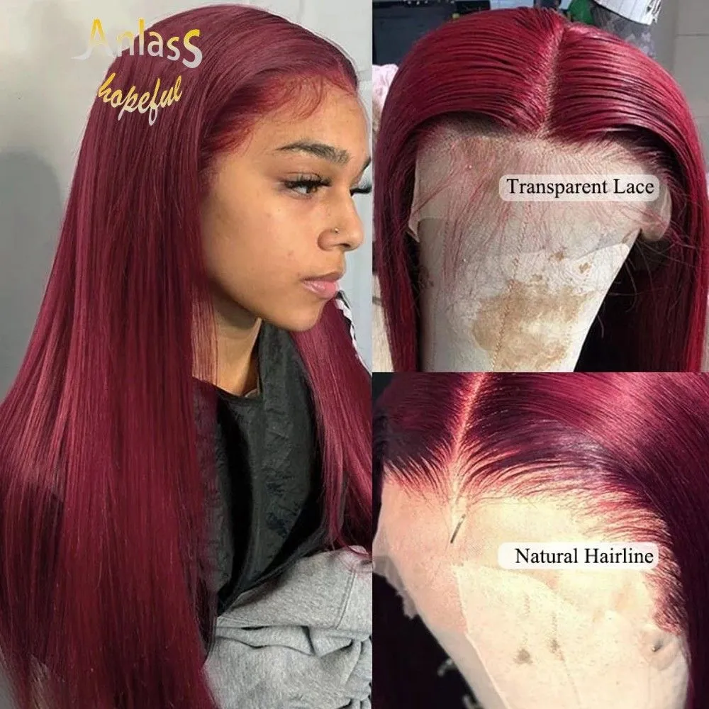 New 613 Blue/Pink/Purple/Yellow/red Colorful Brazilian Straight lace front wig Pre Plucked Lace Frontal synthetic hair wig for women