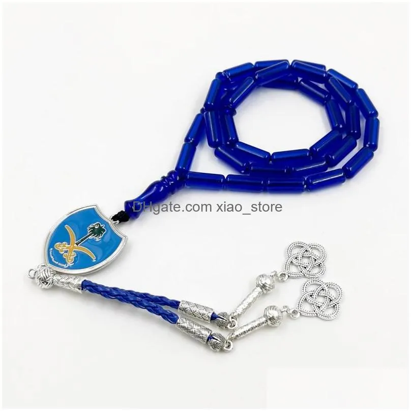 bracelets saudi arabia tasbih men blue prayer beads muslim accessories misbaha islamic rosary 33 beads bracelets eid gift