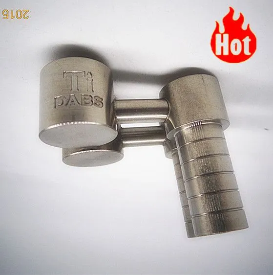 Univeral 6 In 1 Titanium Nail 10/14/19mm Female And Male Domeless Titanium Nail Set For Smoking Pipe