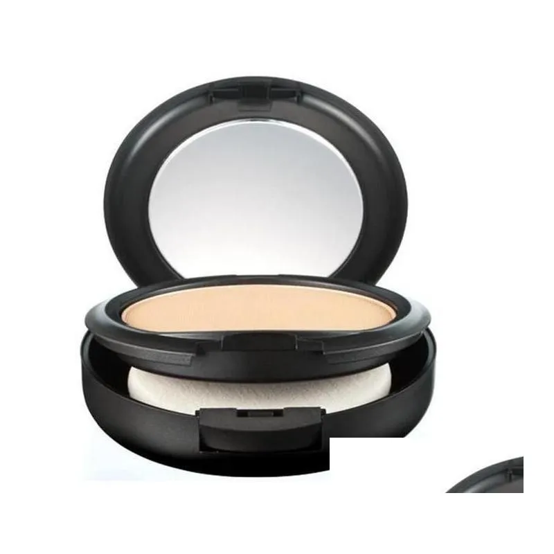 Makeup NC NW Colors Pressed Face Powder with Puff 15g Womens Beauty Brand Cosmetics Powders Foundation